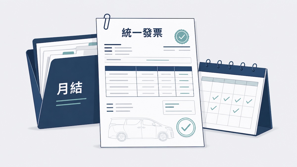包月方案開立統一發票，企業交通費／車資月結核銷